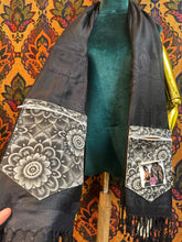 Load image into Gallery viewer, Black Mandala Stashmina
